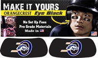 Orangecrest Pony Baseball Custom Player Eye Black